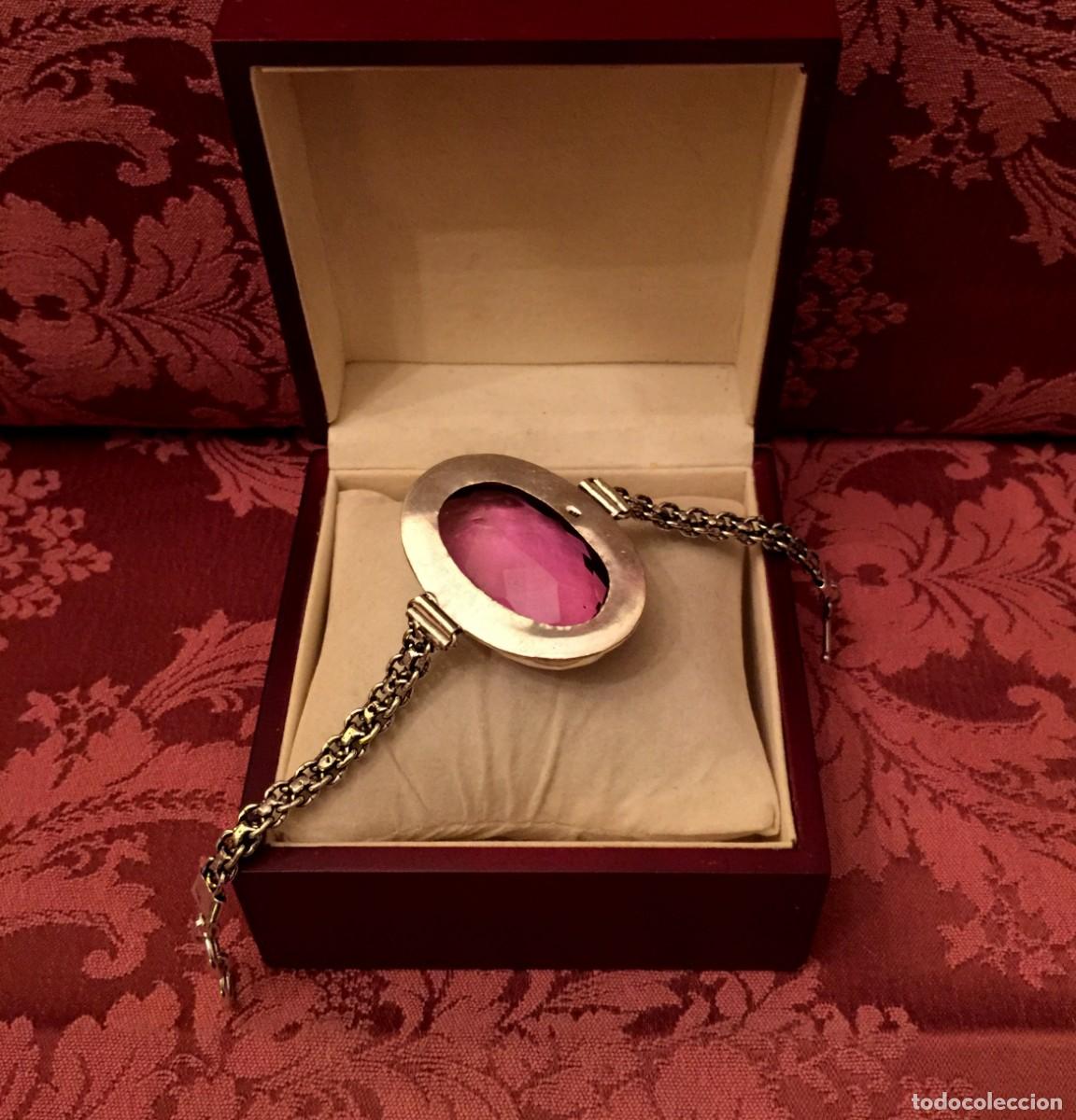 Joyeria: PULSERA CON TOPACIO CENTRAL TALLADO - 46 GRAMOS. - Foto 5