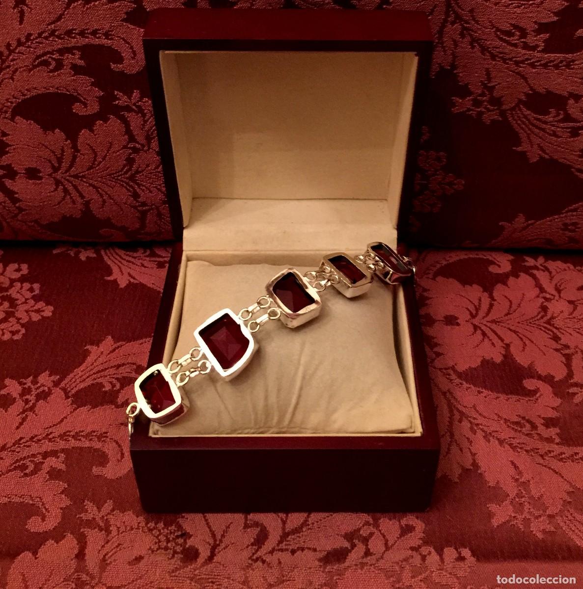 Joyeria: PULSERA CON CUARZOS GRANATES TALLADOS - 30 GRAMOS. - Foto 6