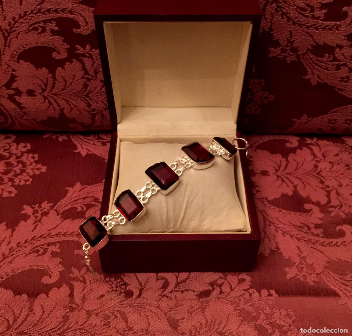 Joyeria: PULSERA CON CUARZOS GRANATES TALLADOS - 30 GRAMOS. - Foto 7
