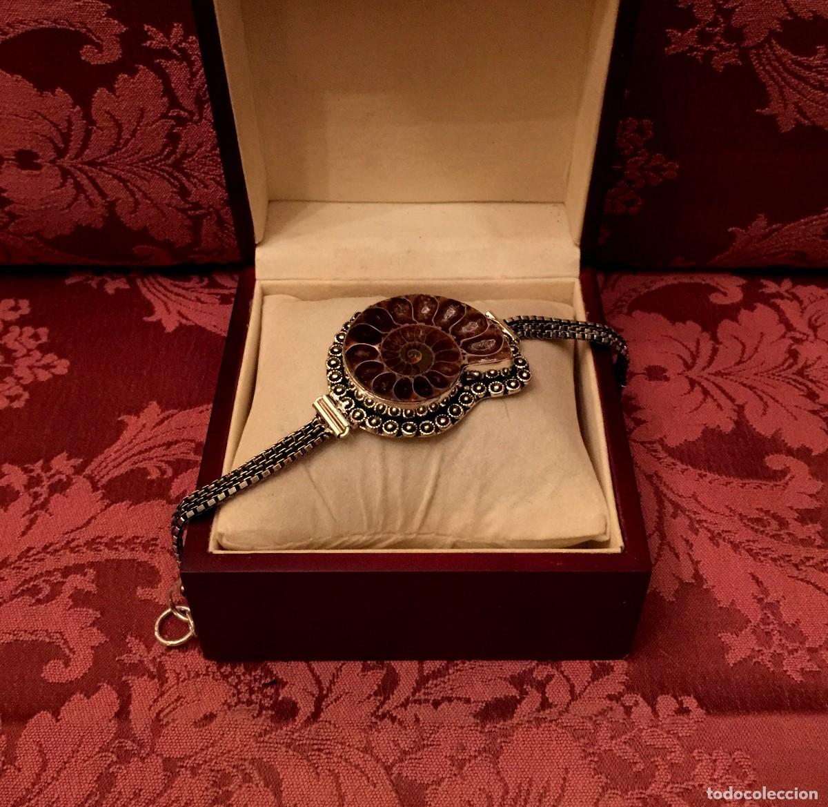Joyeria: PULSERA CON F&Oacute;SIL AMMONITE CENTRAL - 33 GRAMOS. - Foto 2