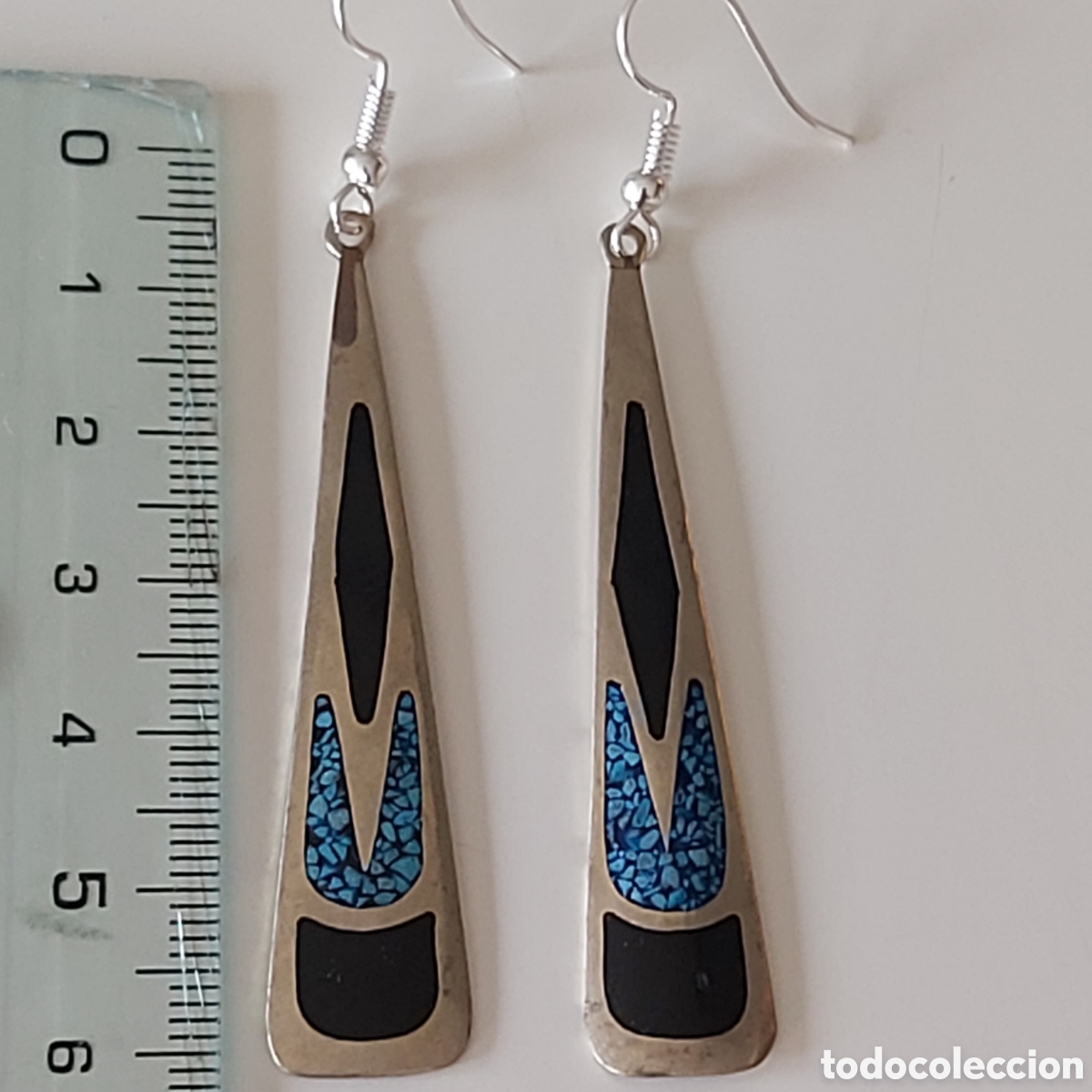 Joyeria: FANT&Aacute;STICOS PENDIENTES DE M&Eacute;XICO. REF S2 P N 14 BI - Foto 3