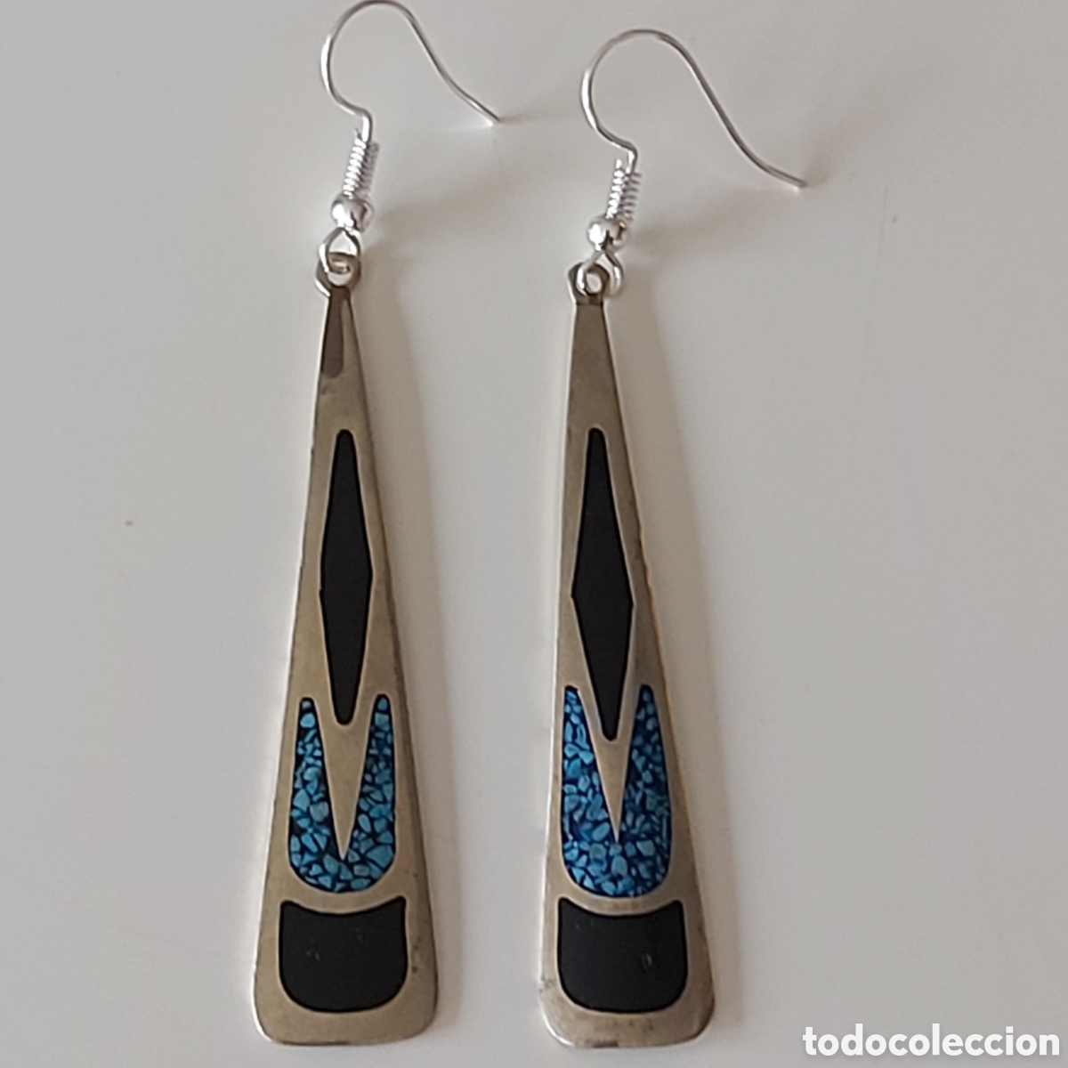 Joyeria: FANT&Aacute;STICOS PENDIENTES DE M&Eacute;XICO. REF S2 P N 14 BI - Foto 1