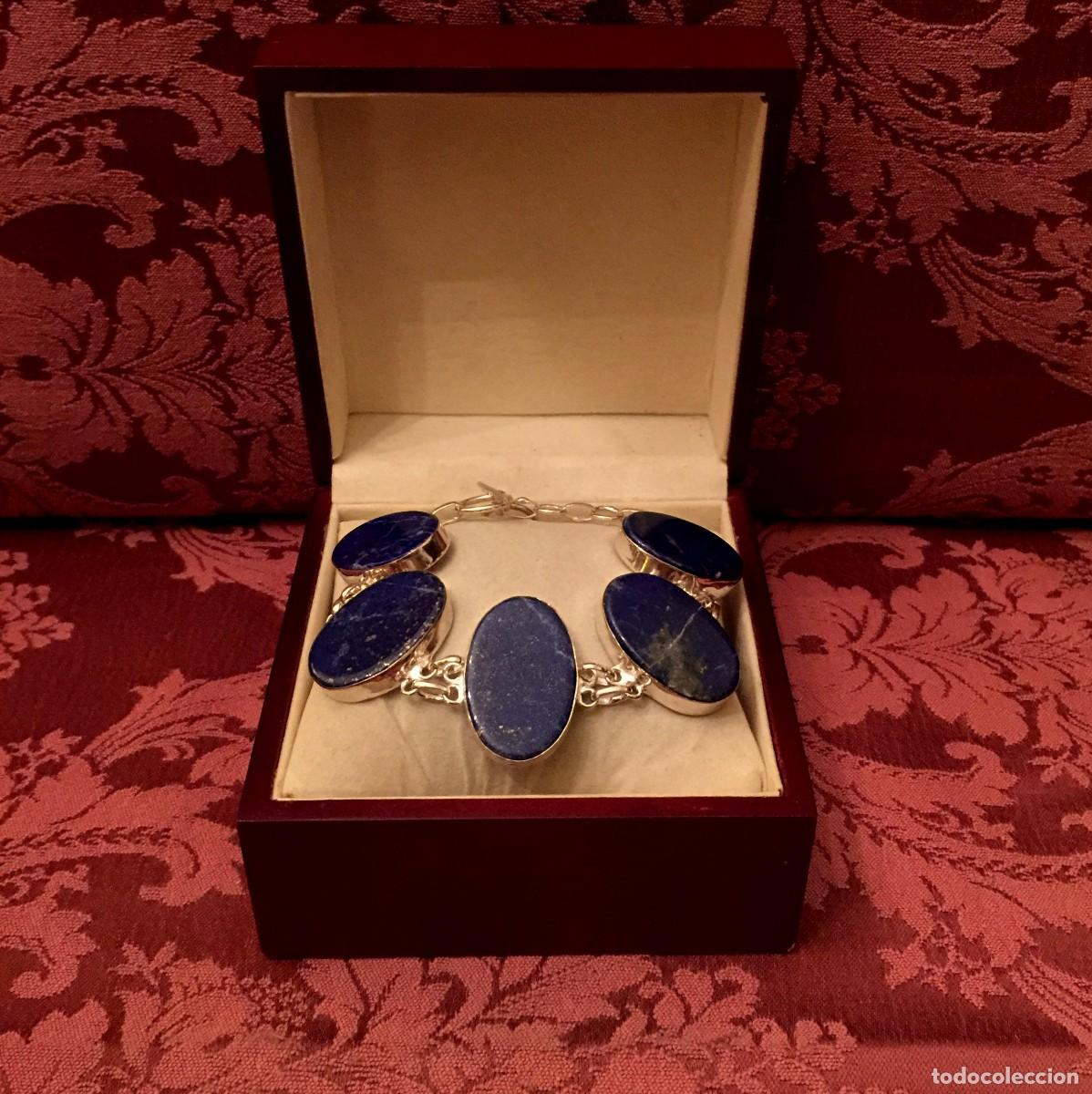 Joyeria: PULSERA - BRAZALETE CON LAPISL&Aacute;ZULIS - 38 GRAMOS. - Foto 1