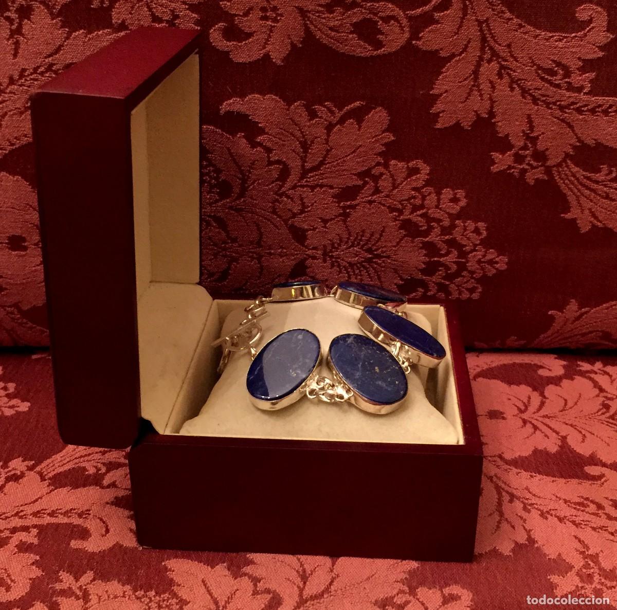 Joyeria: PULSERA - BRAZALETE CON LAPISL&Aacute;ZULIS - 38 GRAMOS. - Foto 3