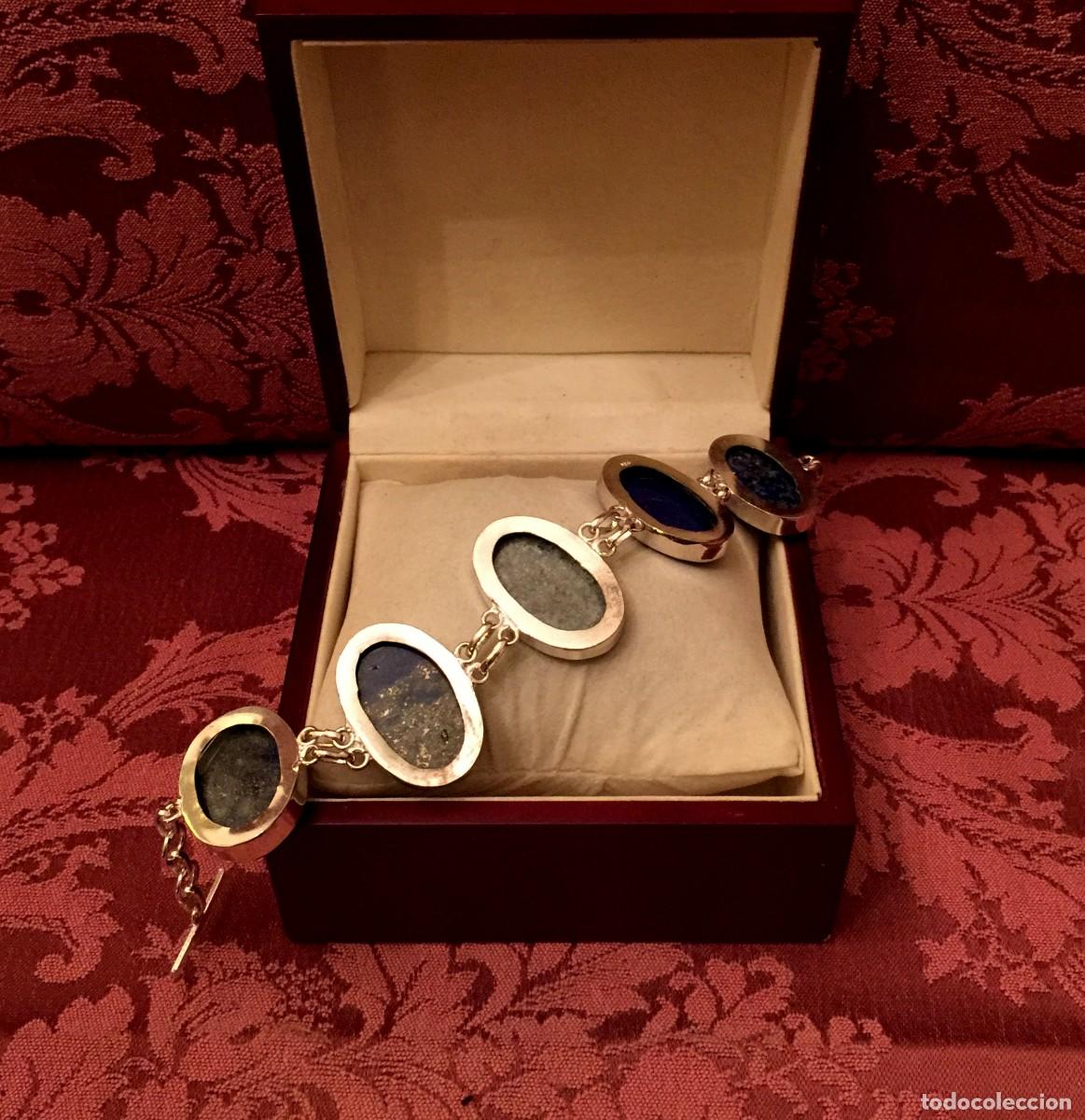 Joyeria: PULSERA - BRAZALETE CON LAPISL&Aacute;ZULIS - 38 GRAMOS. - Foto 5