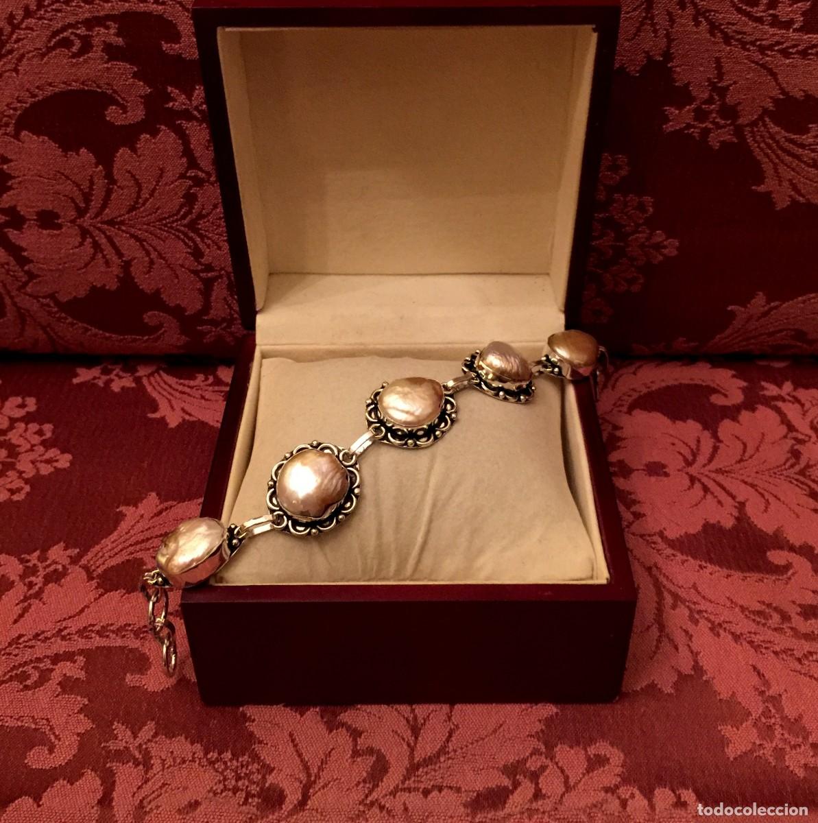 Joyeria: PULSERA CON PERLAS BARROCAS - 27 GRAMOS. - Foto 1