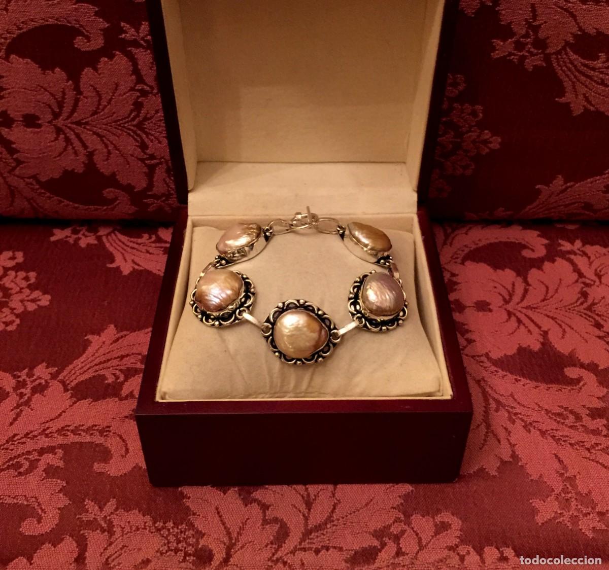 Joyeria: PULSERA CON PERLAS BARROCAS - 27 GRAMOS. - Foto 2