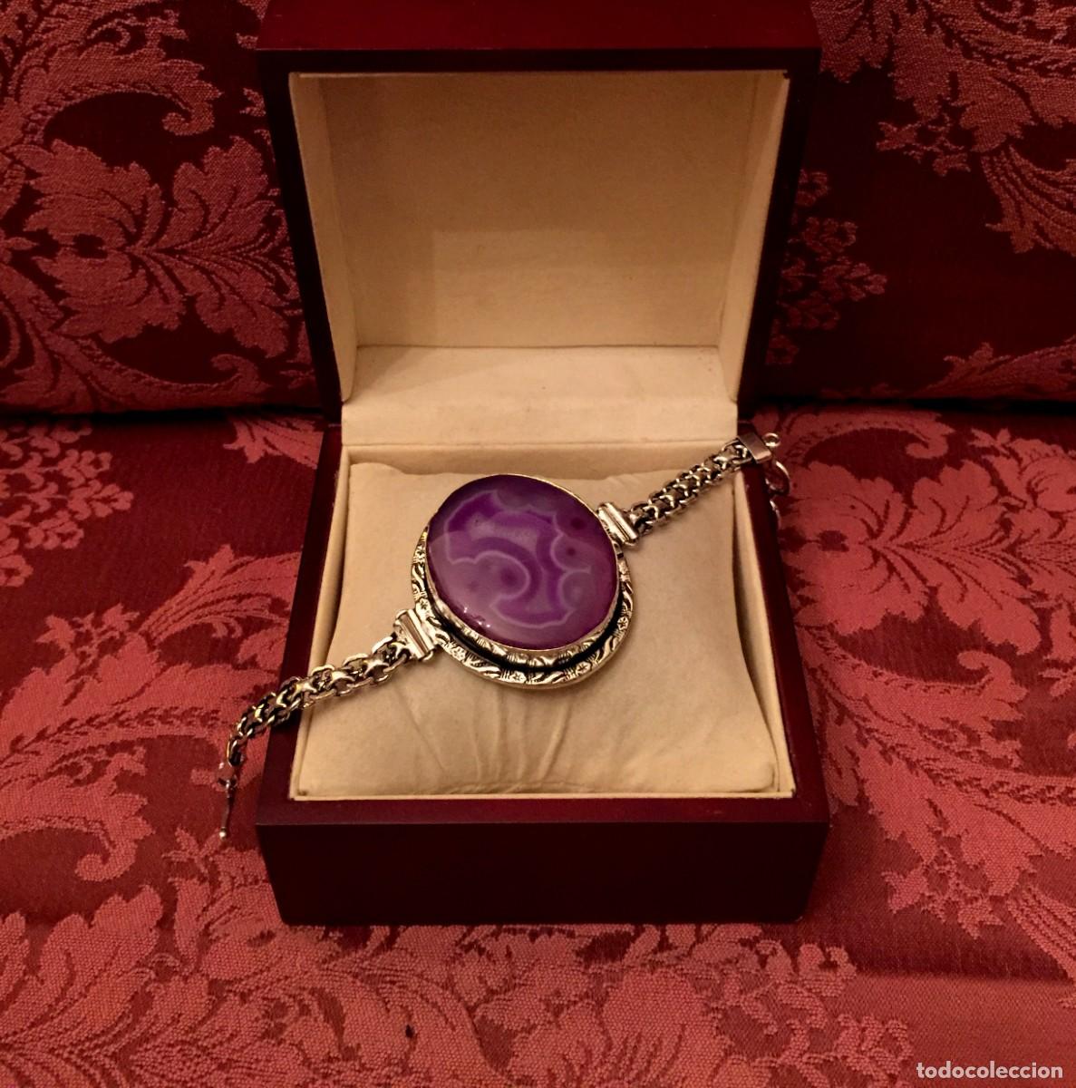 Joyeria: PULSERA CON &Aacute;GATA NATURAL CENTRAL - 42 GRAMOS. - Foto 1