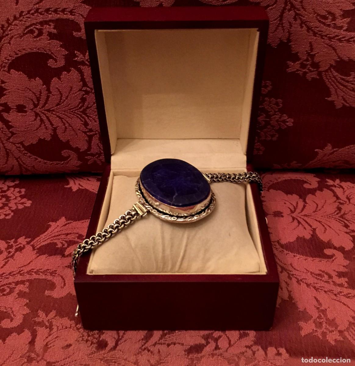 Joyeria: PULSERA CON ZAFIRO NATURAL CENTRAL - 48 GRAMOS. - Foto 4