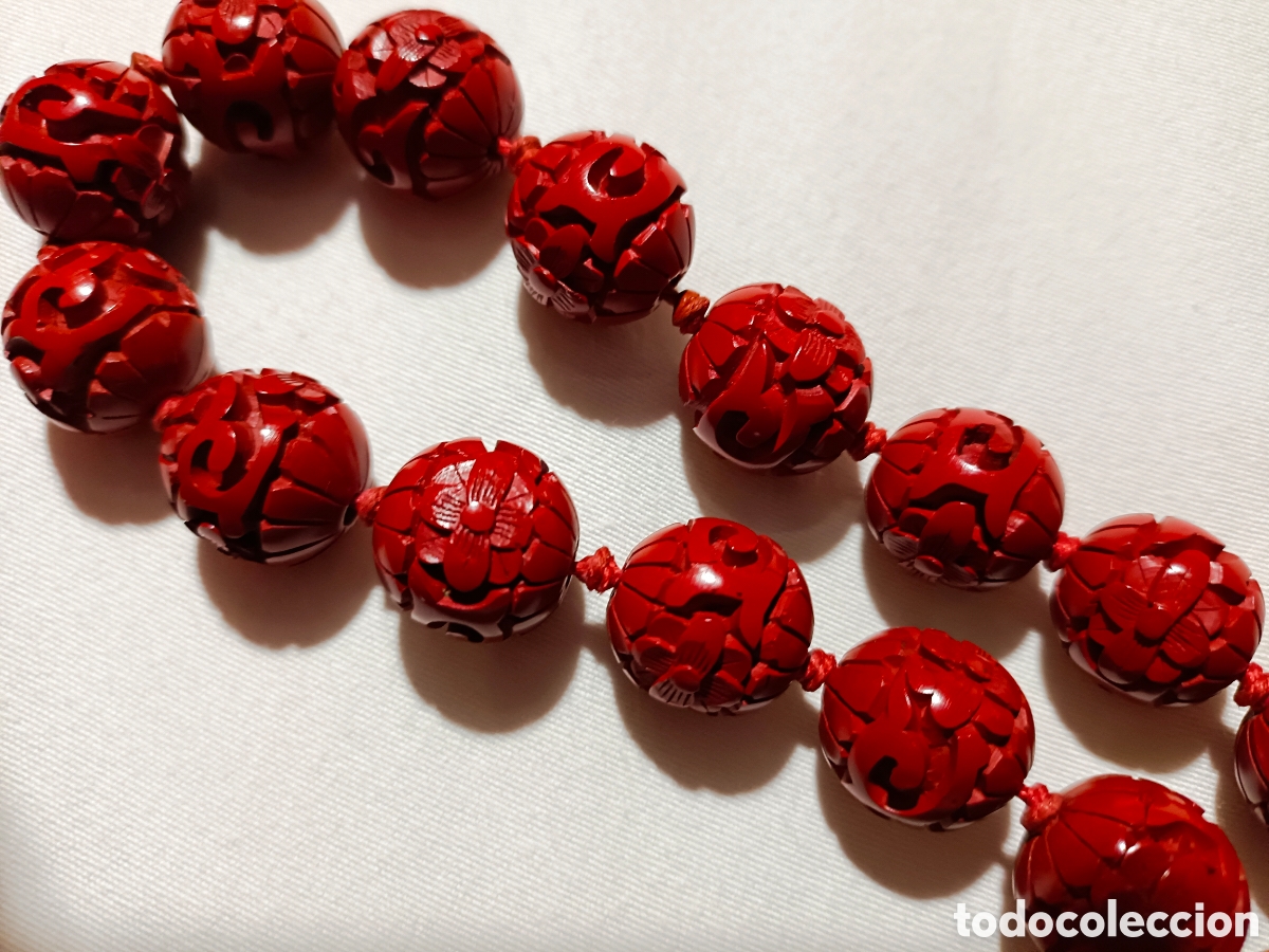 Joyeria: Collar cinabrio arte chino - Foto 3