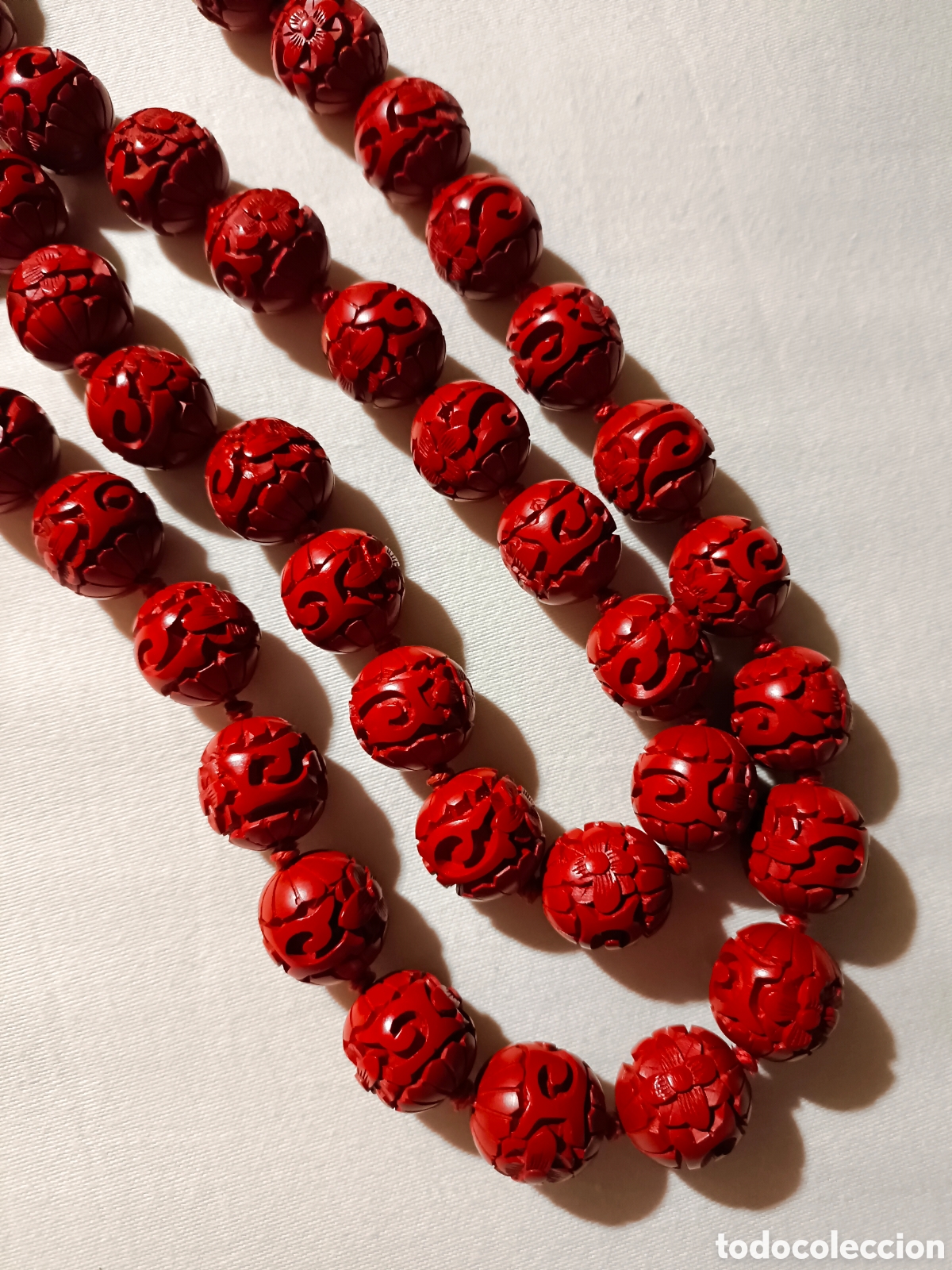 Joyeria: Collar cinabrio arte chino - Foto 9
