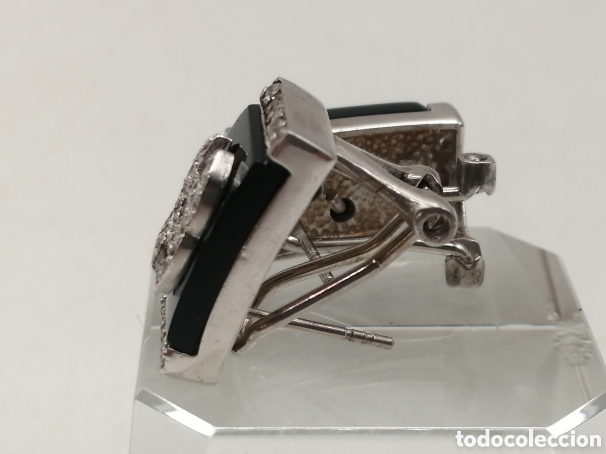 Joyeria: Pendientes plata de ley onix y cuarzo blanco - Foto 5