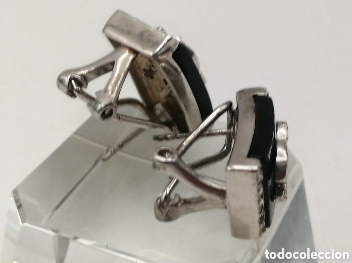 Joyeria: Pendientes plata de ley onix y cuarzo blanco - Foto 6