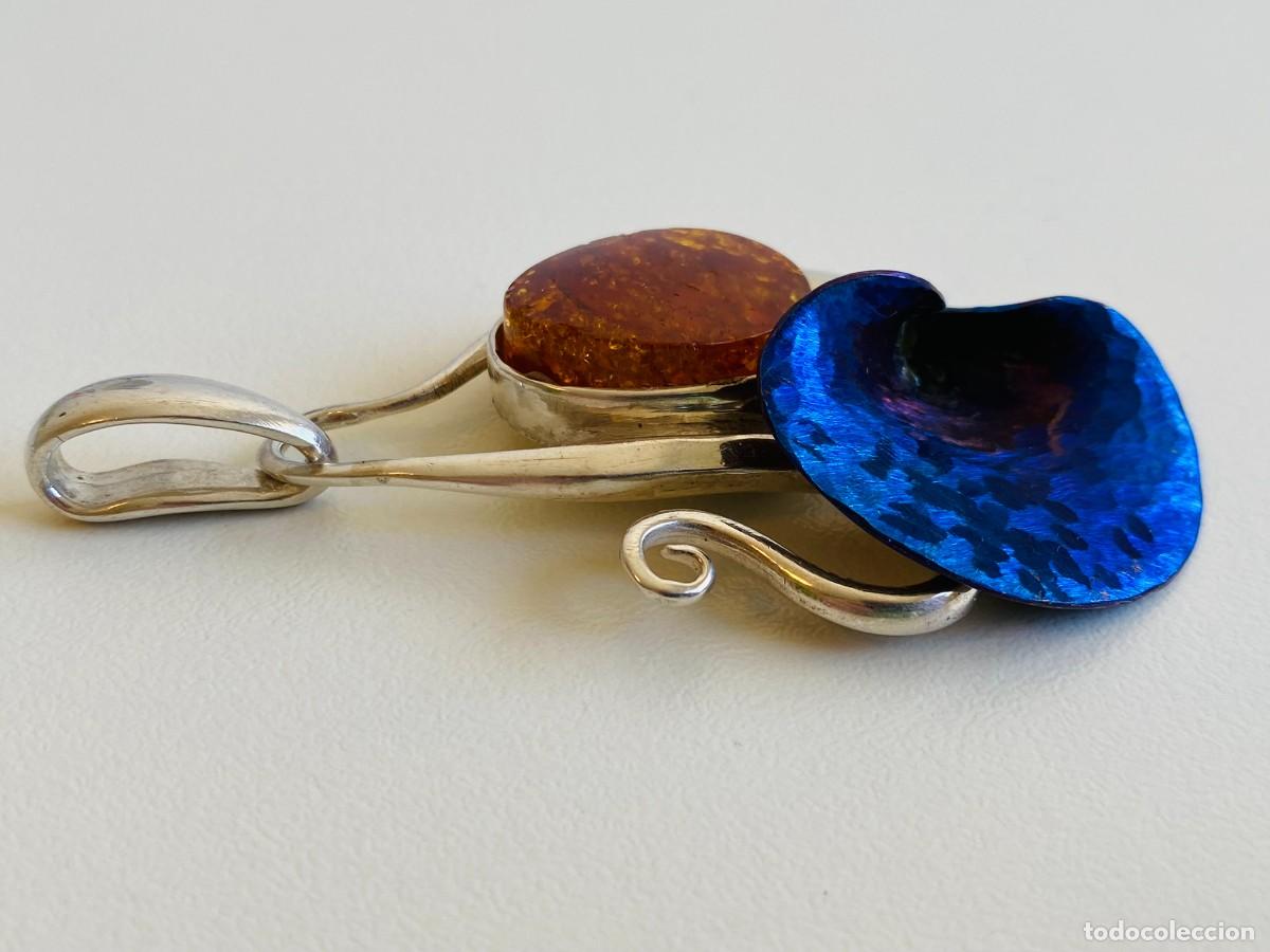Joyeria: Colgante de plata 925 con &aacute;mbar - Foto 3