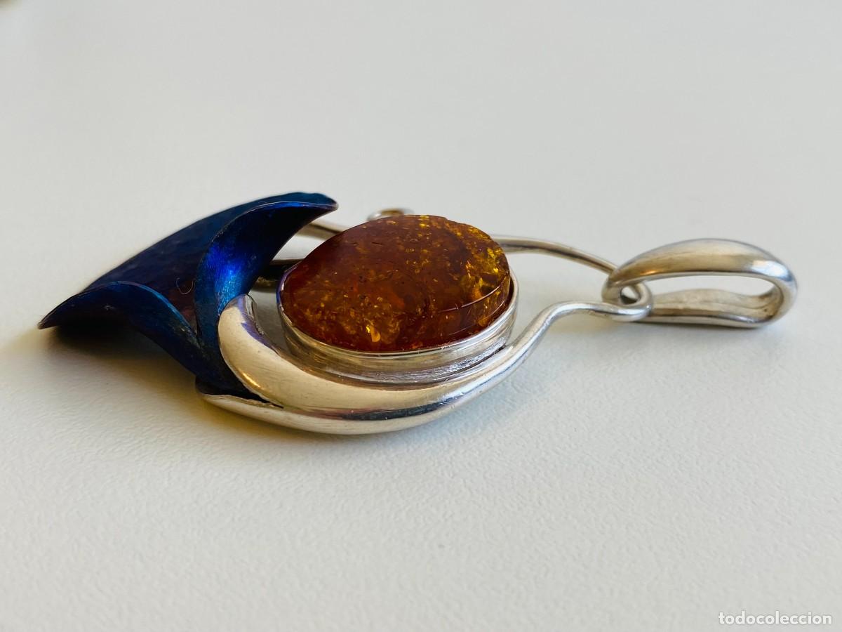 Joyeria: Colgante de plata 925 con &aacute;mbar - Foto 4