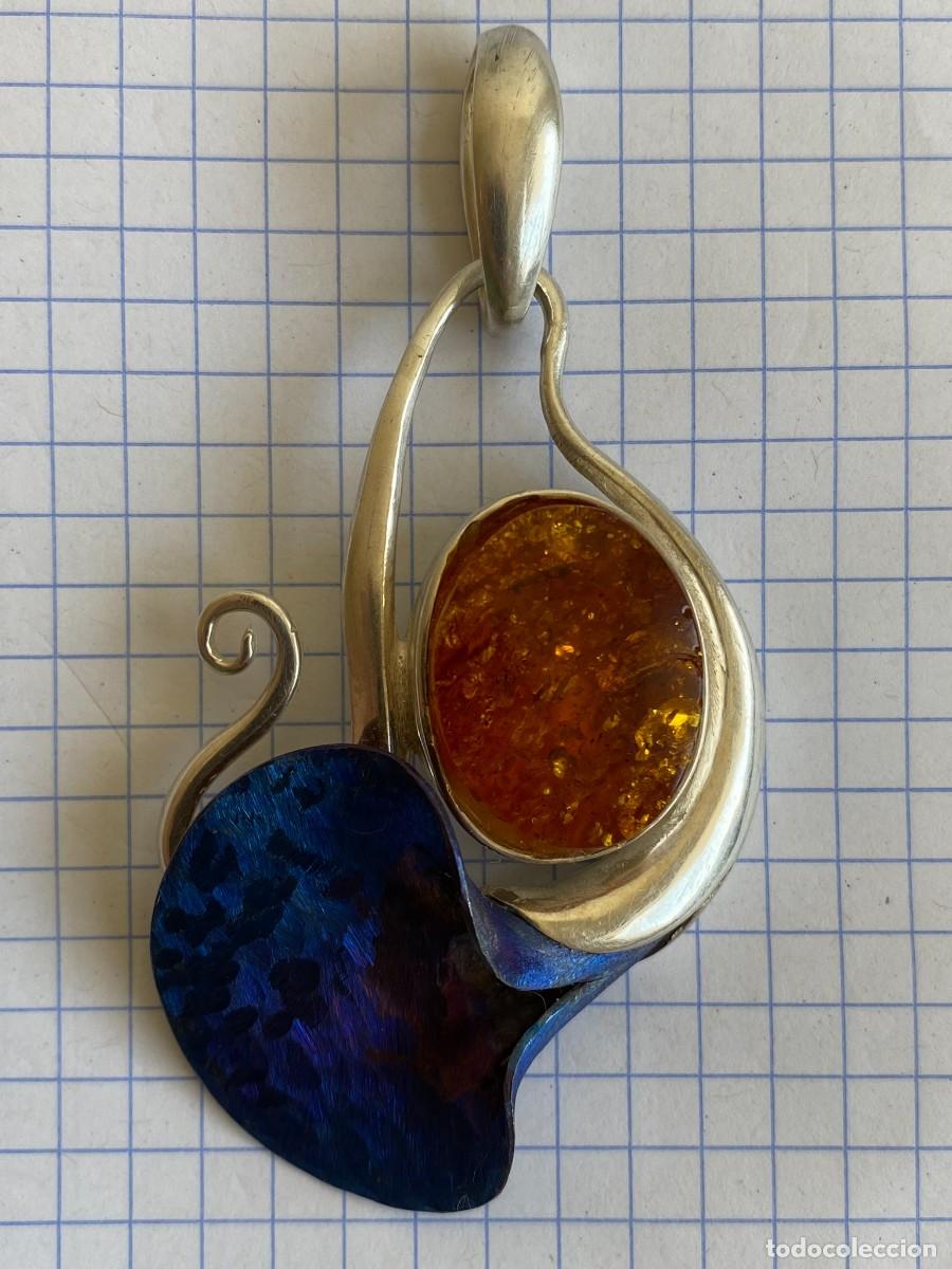 Joyeria: Colgante de plata 925 con &aacute;mbar - Foto 6