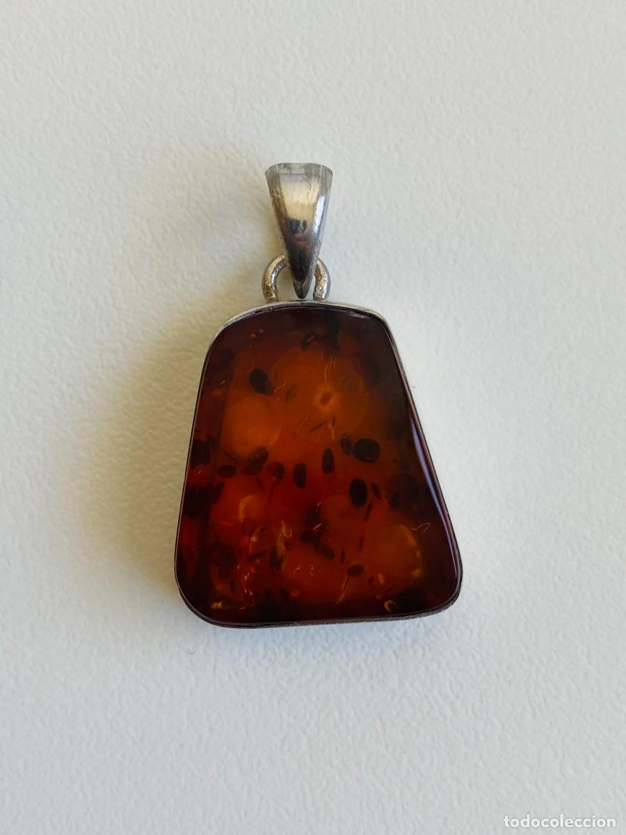 Joyeria: Colgante de plata 925 con &aacute;mbar - Foto 1