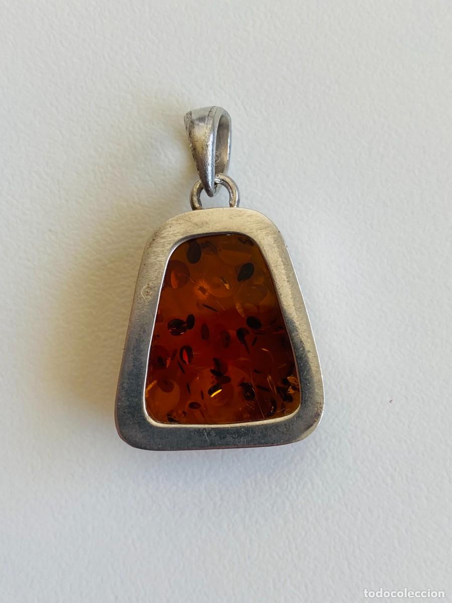 Joyeria: Colgante de plata 925 con &aacute;mbar - Foto 2