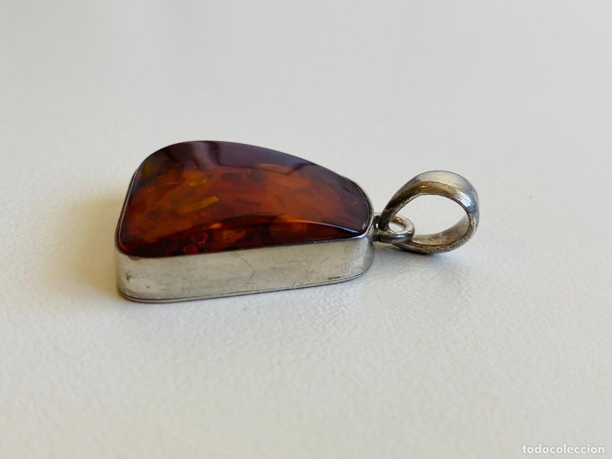 Joyeria: Colgante de plata 925 con &aacute;mbar - Foto 3