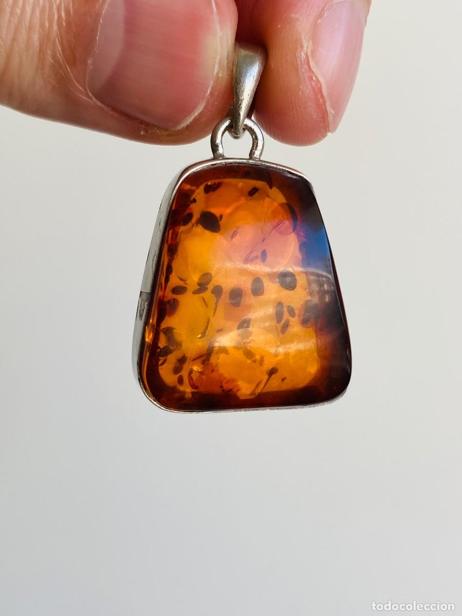Joyeria: Colgante de plata 925 con &aacute;mbar - Foto 4