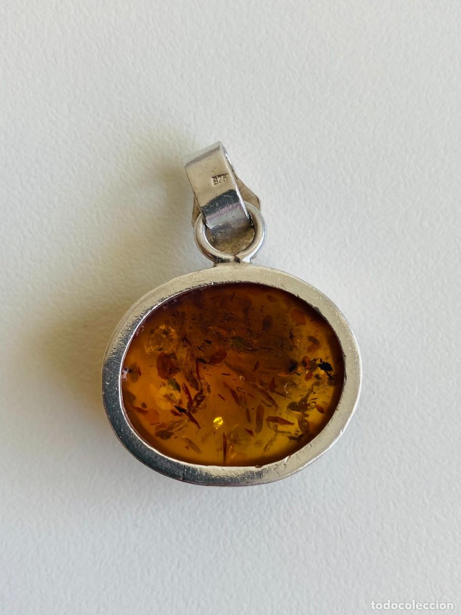 Joyeria: Colgante de plata 925 con &aacute;mbar - Foto 2