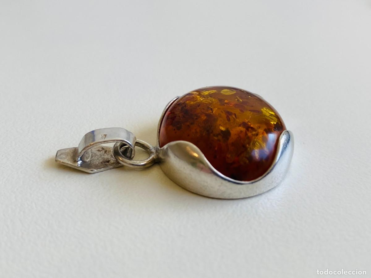 Joyeria: Colgante de plata 925 con &aacute;mbar - Foto 3