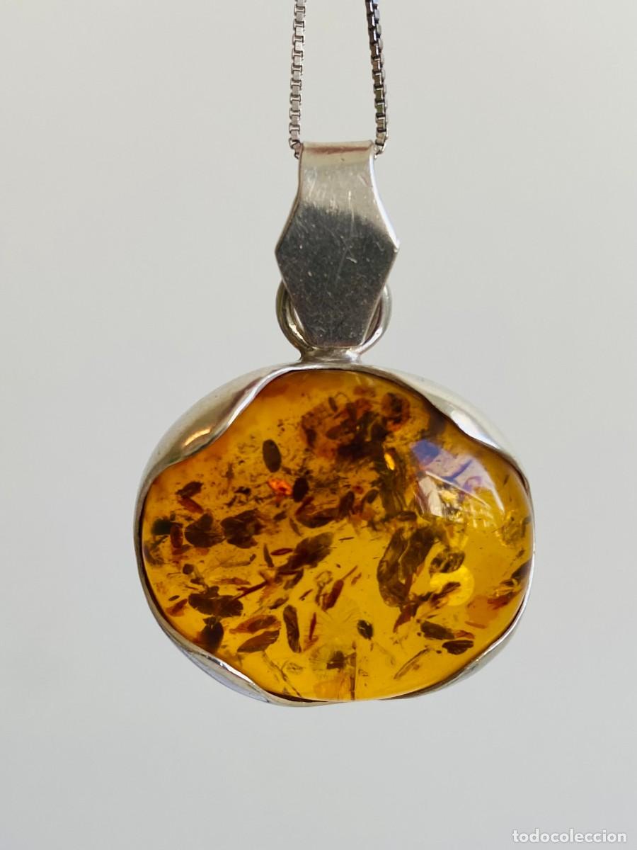 Joyeria: Colgante de plata 925 con &aacute;mbar - Foto 4