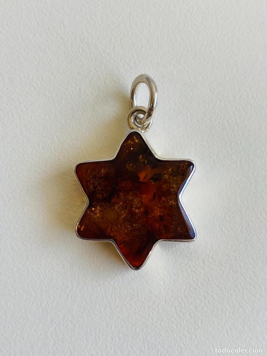 Joyeria: Colgante de plata 925 con &aacute;mbar - Foto 1