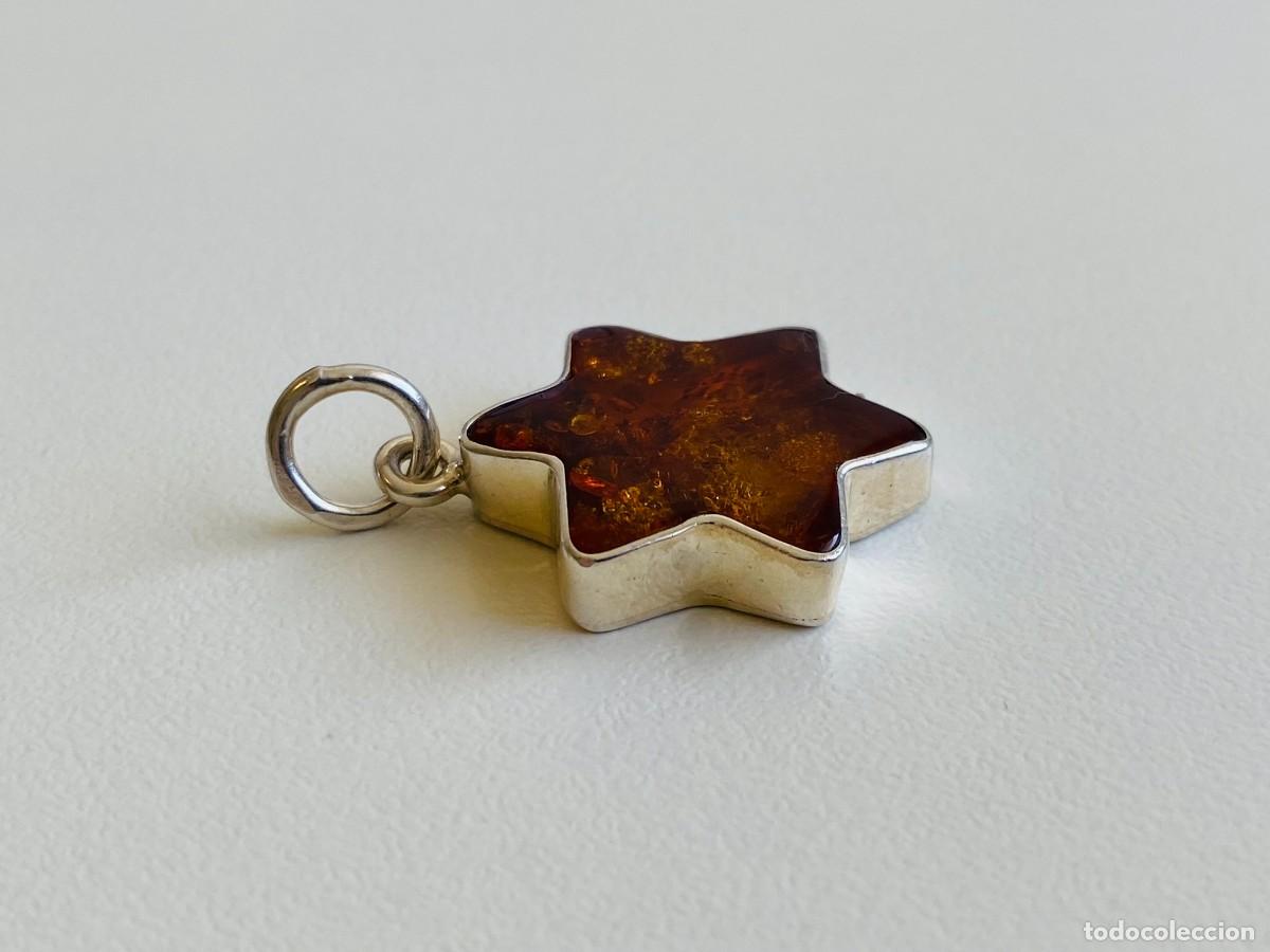Joyeria: Colgante de plata 925 con &aacute;mbar - Foto 3
