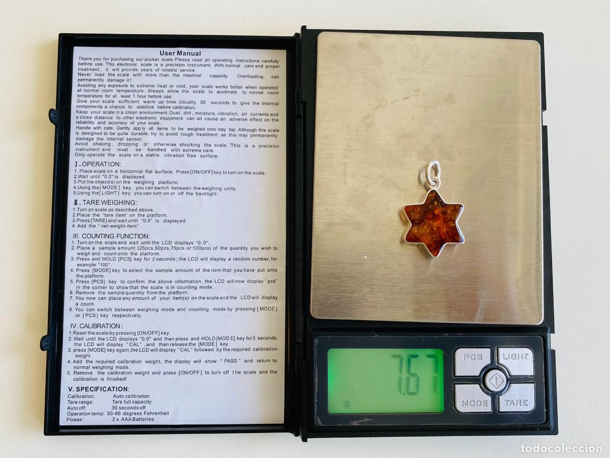 Joyeria: Colgante de plata 925 con &aacute;mbar - Foto 7
