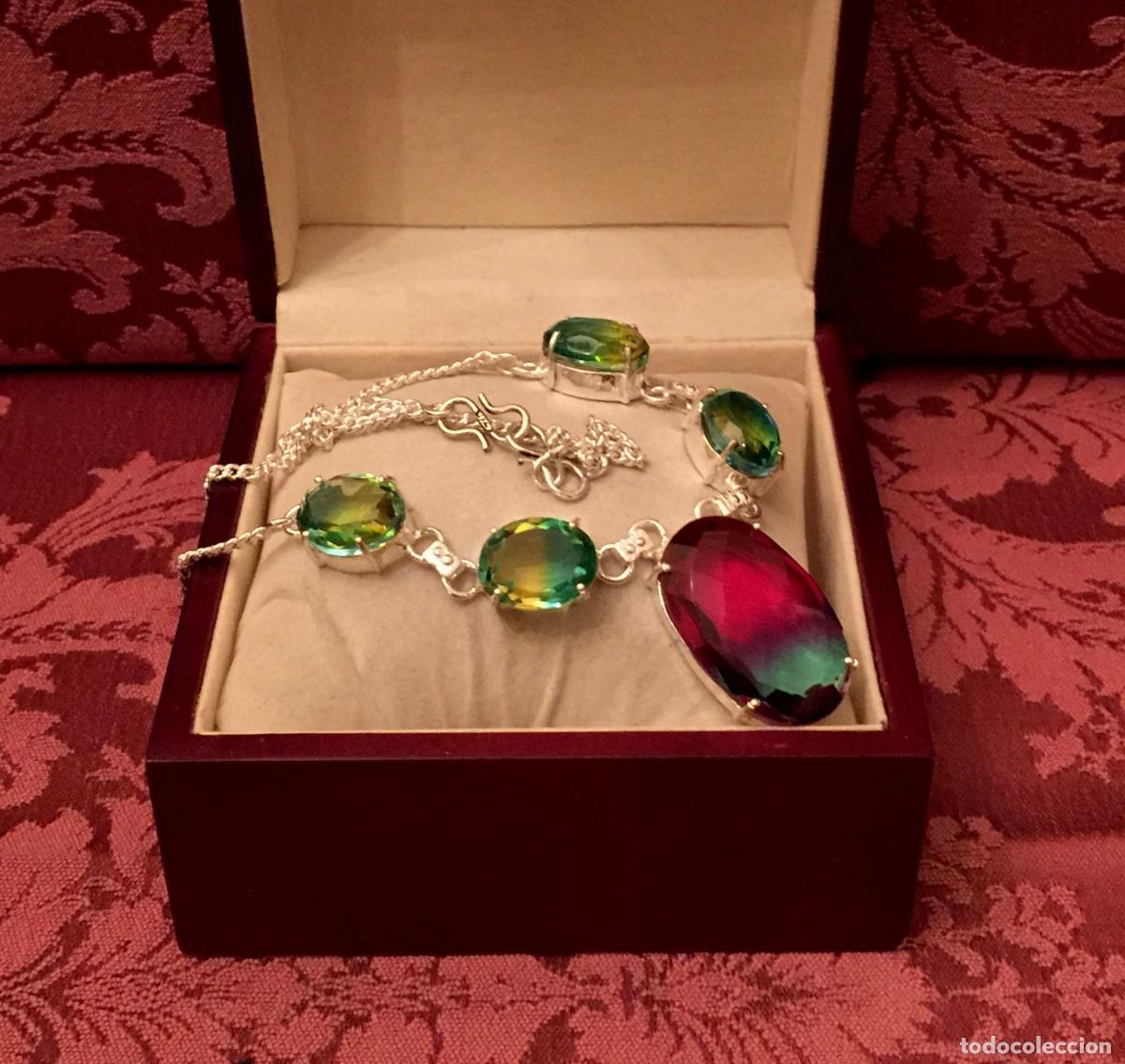 Joyeria: GARGANTILLA CON TURMALINAS TALLADAS - 32 GRAMOS. - Foto 1
