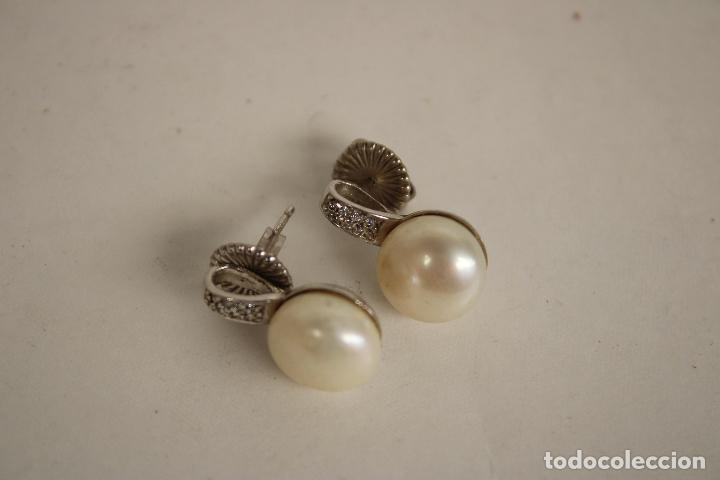 Joaillerie: pendientes plata y perlas cultivadas