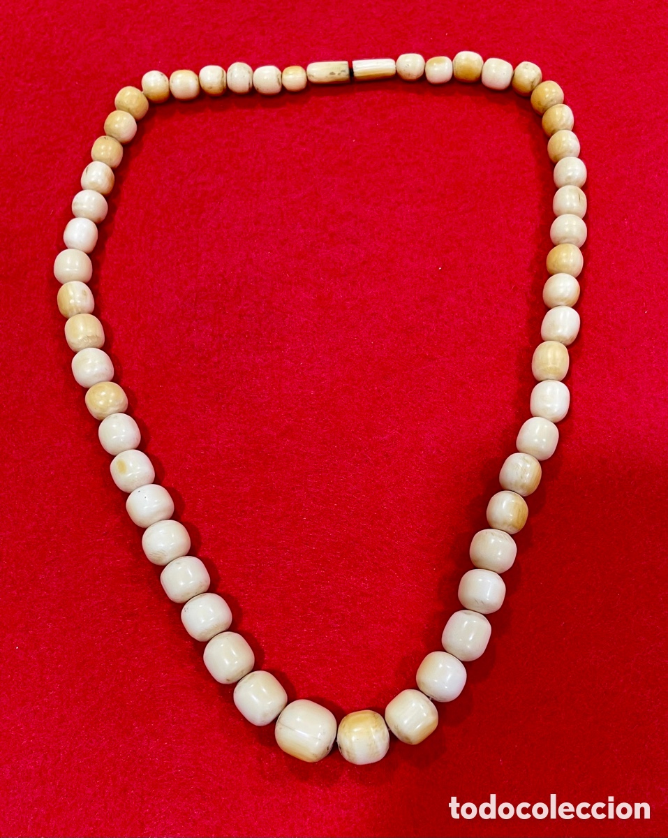 Joyeria: Bonito collar en hueso. - Foto 1