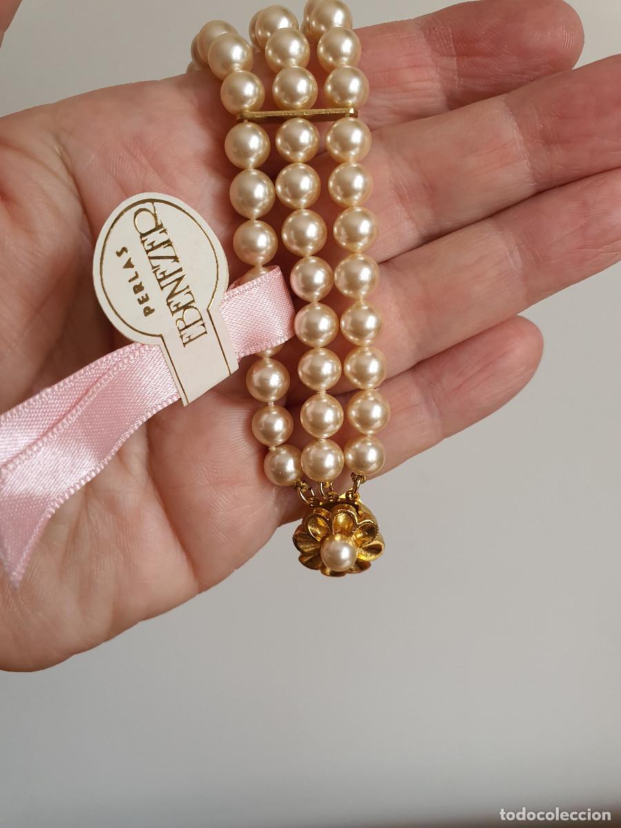Joyeria: Pulsera de 3 vueltas. Perlas mallorca. Nueva - Foto 4