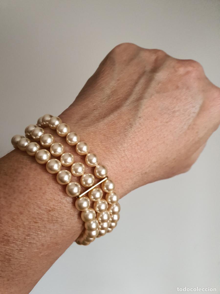 Joyeria: Pulsera de 3 vueltas. Perlas mallorca. Nueva - Foto 7