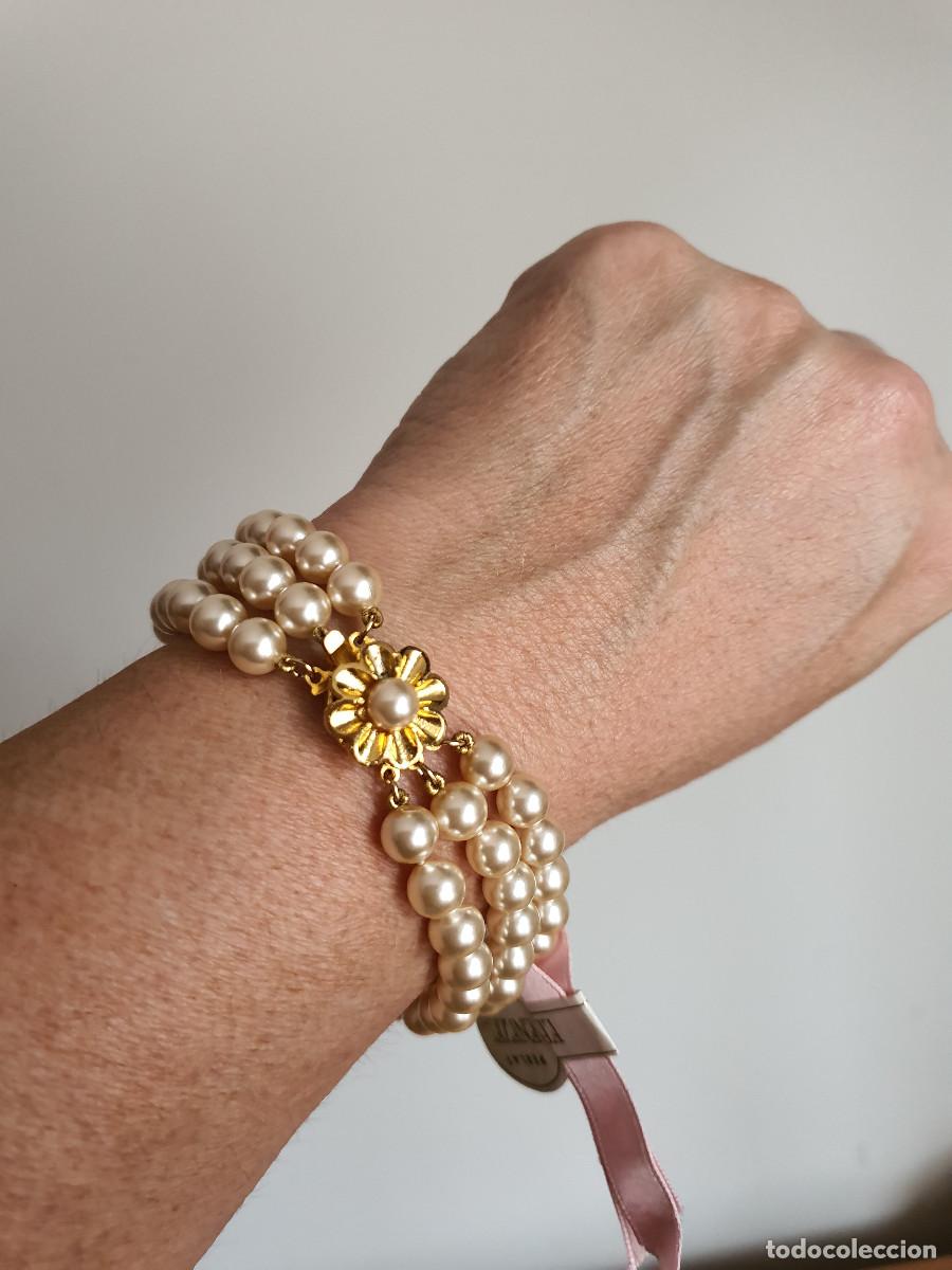 Joyeria: Pulsera de 3 vueltas. Perlas mallorca. Nueva - Foto 8