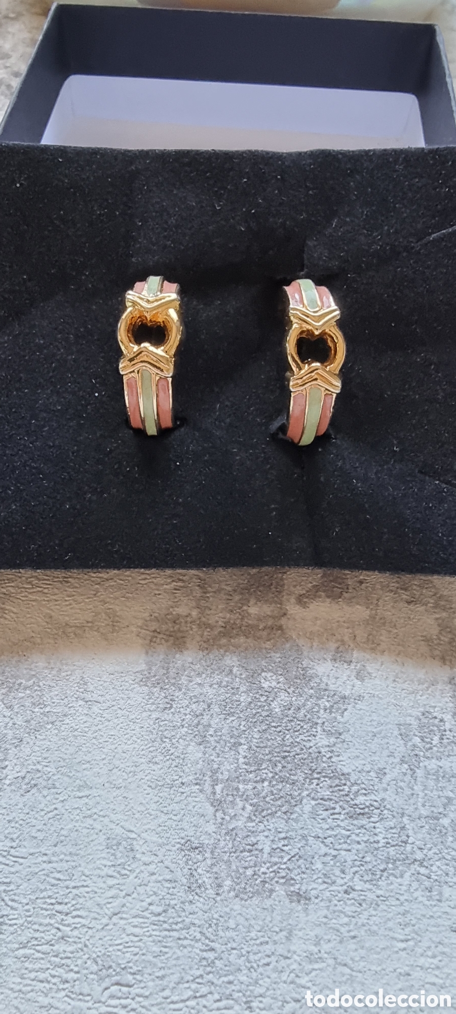 Gioielleria: Pendientes Vintage franceses Chapados en Oro A&ntilde;os 80