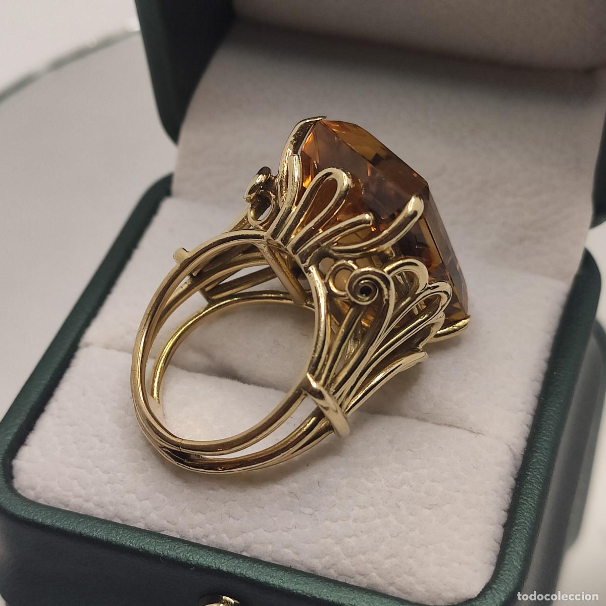 Joyeria: Topacio Sortija Oro de Ley 18K. - Foto 2