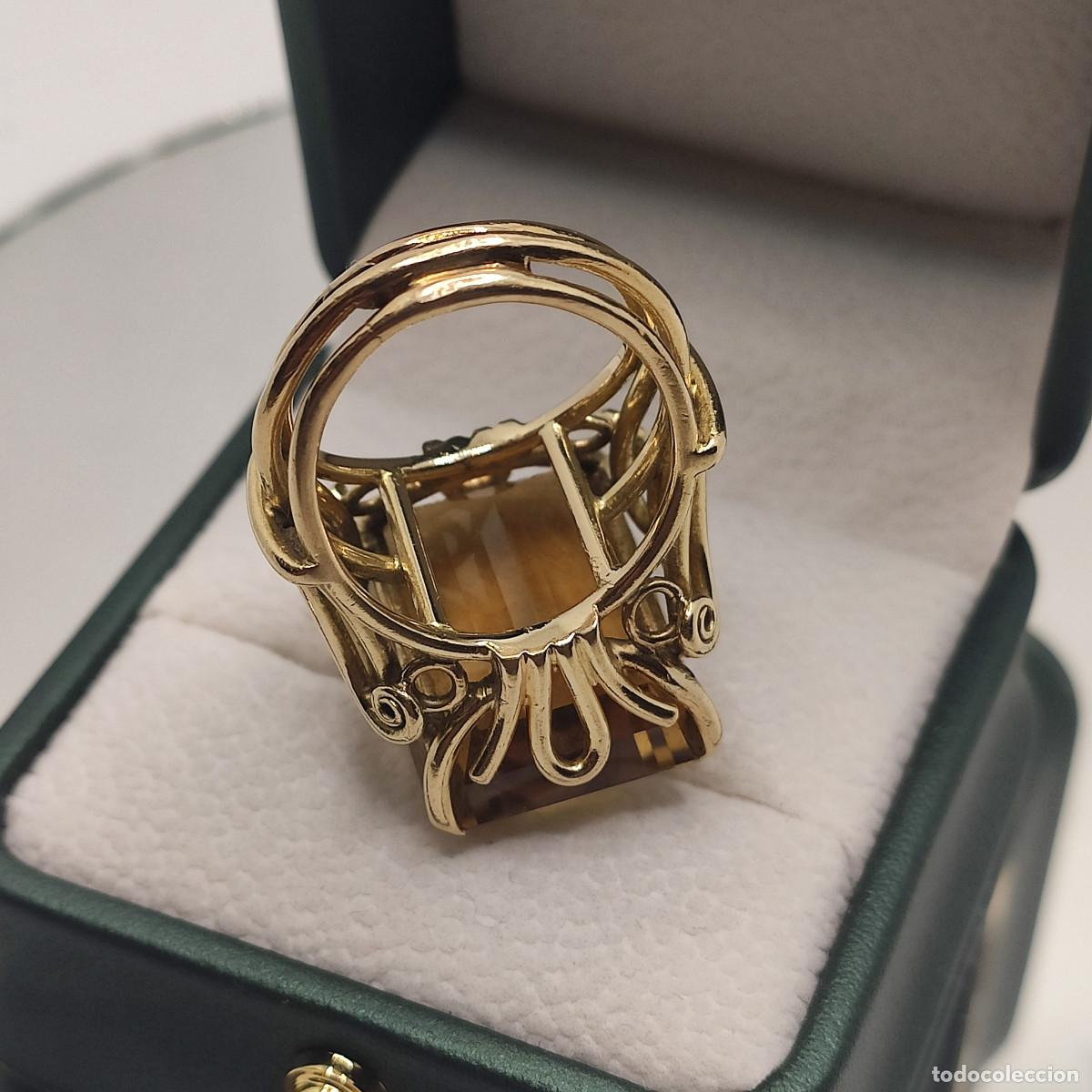 Joyeria: Topacio Sortija Oro de Ley 18K. - Foto 3