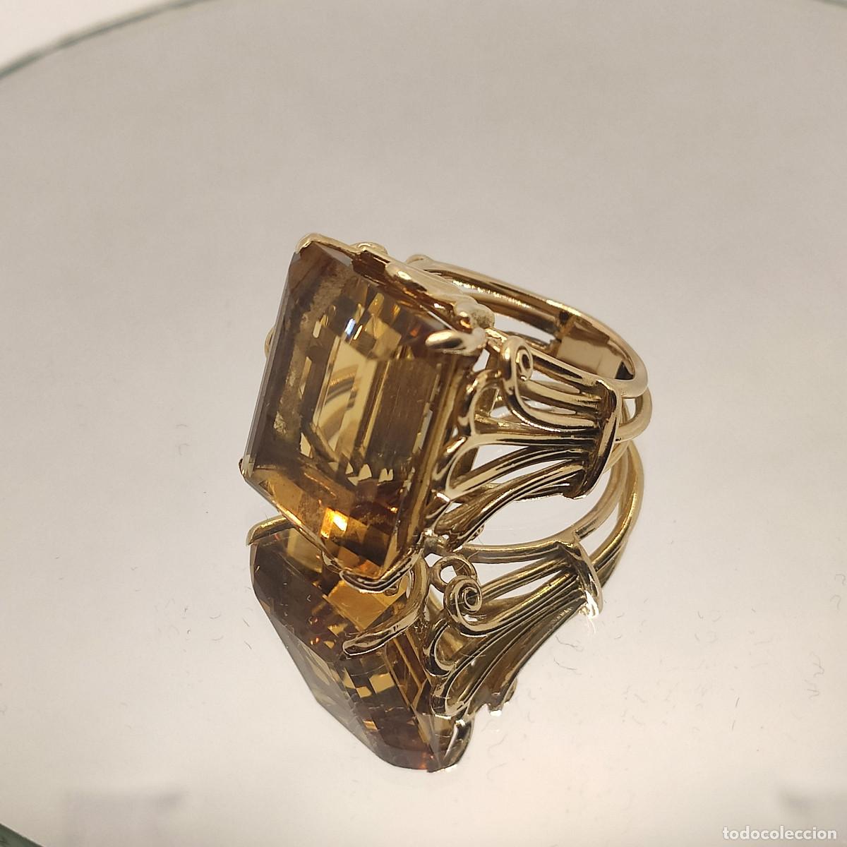 Joyeria: Topacio Sortija Oro de Ley 18K. - Foto 4