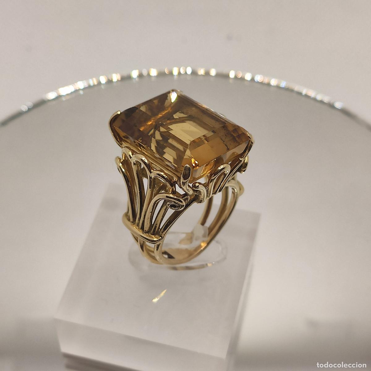 Joyeria: Topacio Sortija Oro de Ley 18K. - Foto 5