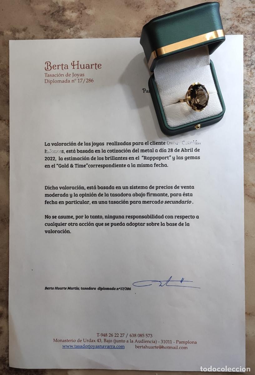 Joyeria: Topacio Sortija Oro de Ley 18K. - Foto 8
