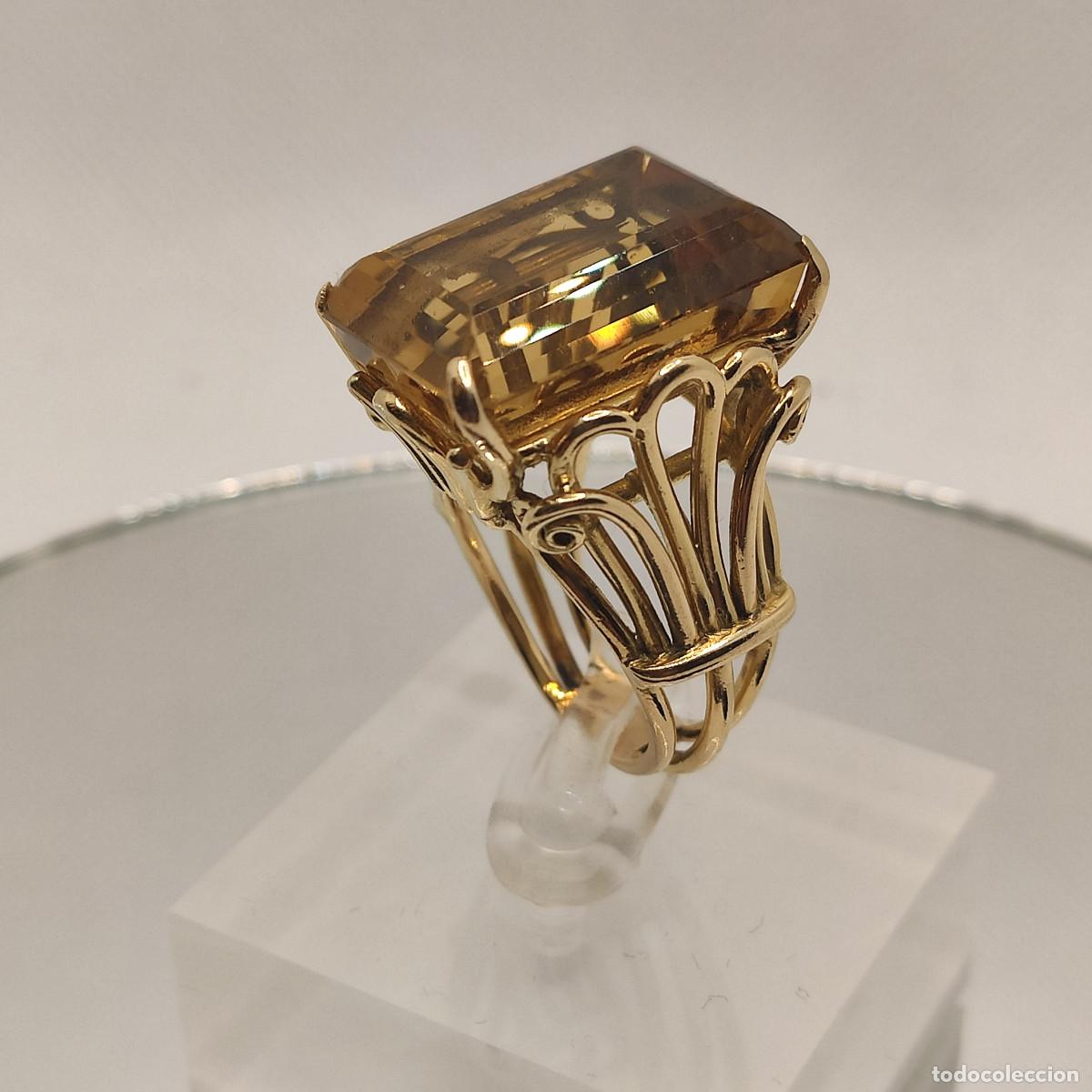 Joyeria: Topacio Sortija Oro de Ley 18K. - Foto 9