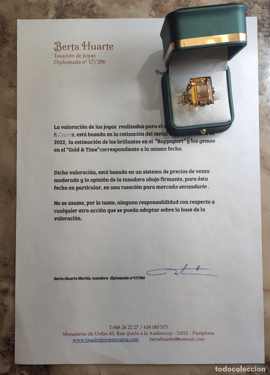 Joyeria: Topacio Sortija Oro de Ley 18K. - Foto 13