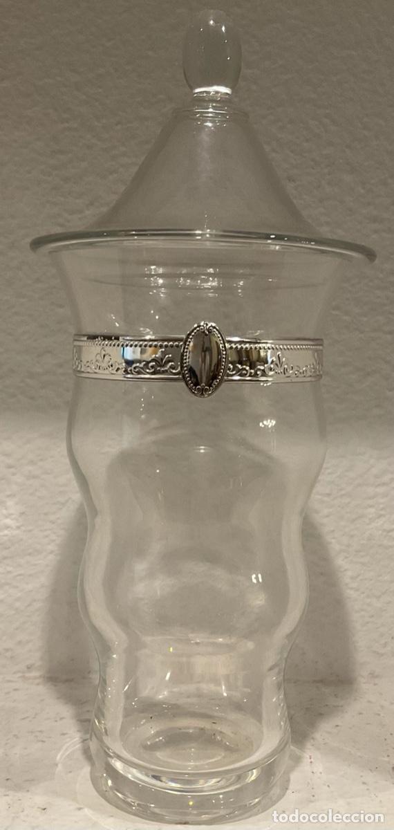 Joyeria: BOMBONERA DE CRISTAL Y PLATA de 37cm - Foto 2