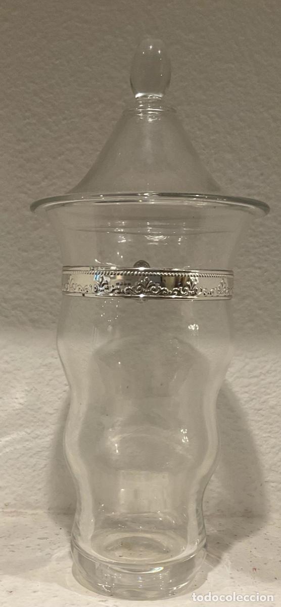 Joyeria: BOMBONERA DE CRISTAL Y PLATA de 37cm - Foto 3