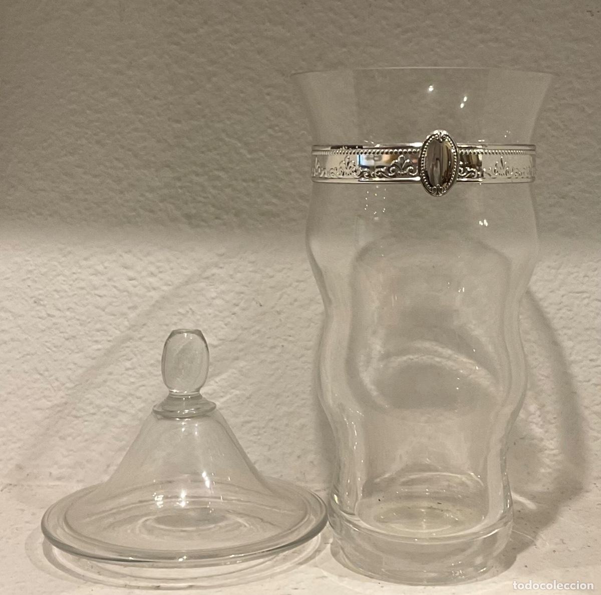 Joyeria: BOMBONERA DE CRISTAL Y PLATA de 37cm - Foto 4