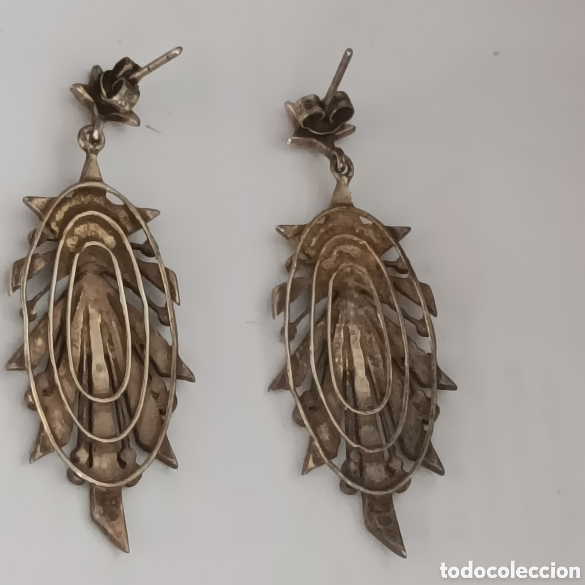 Joyeria: Pendientes en plata de ley 925 ml con marcasitas - Foto 3