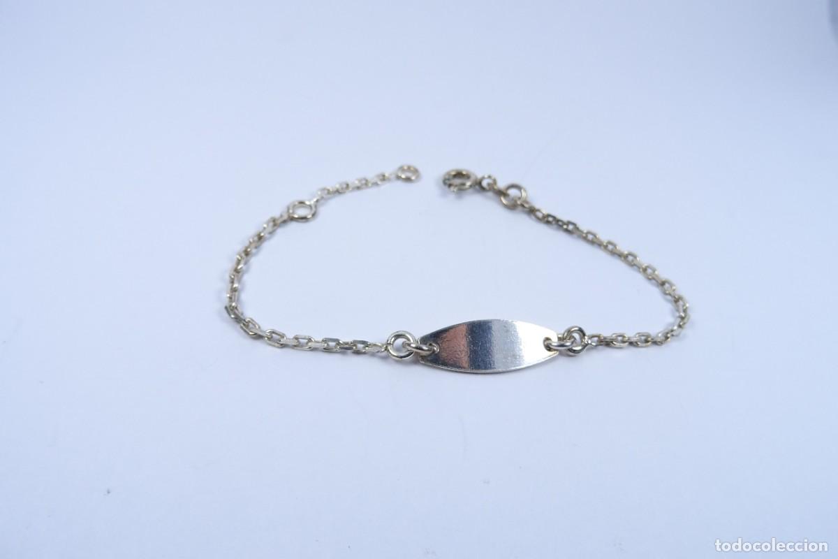 Joyeria: Pulserita de bebe en plata 925 con chapa - Foto 2