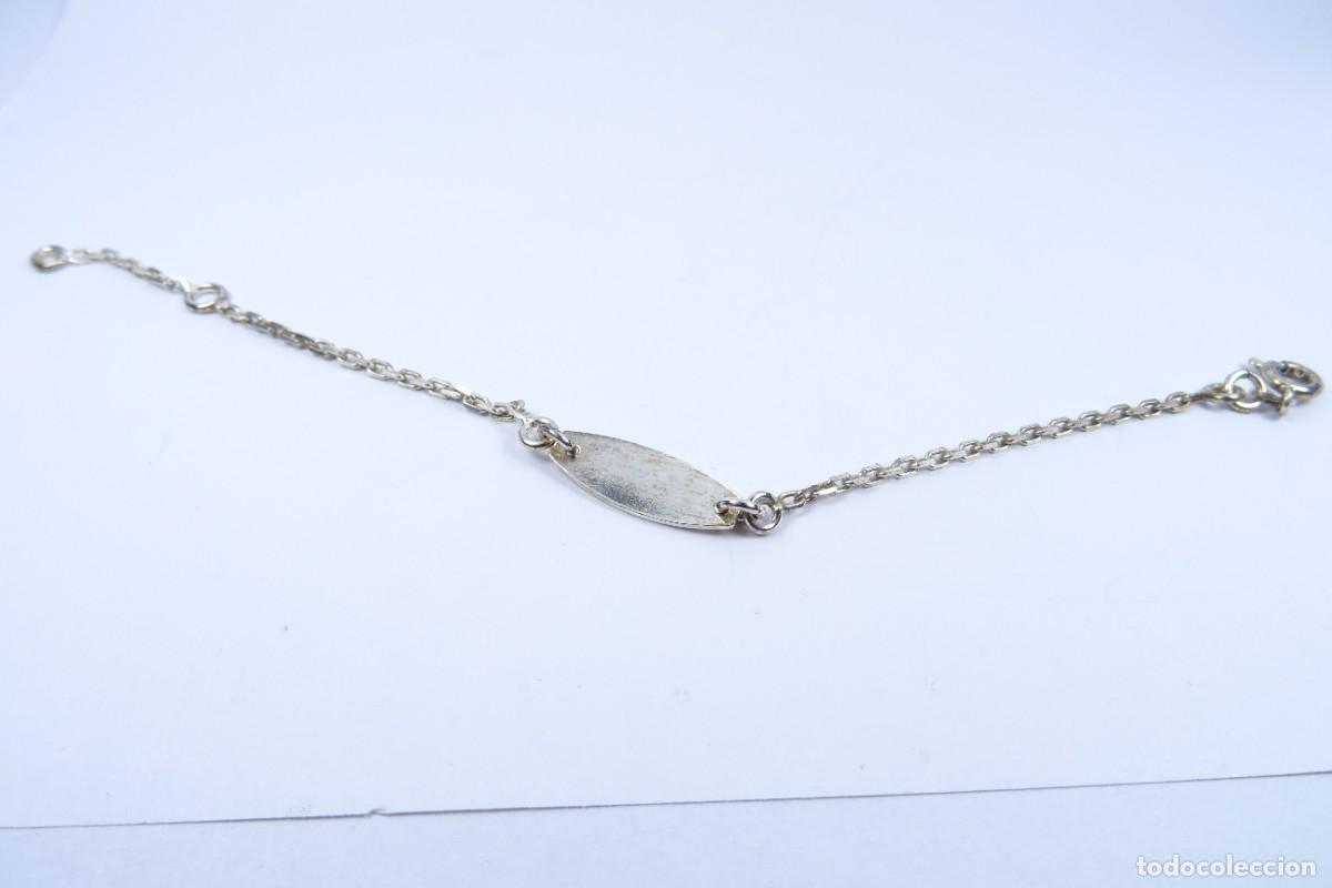 Joyeria: Pulserita de bebe en plata 925 con chapa - Foto 3
